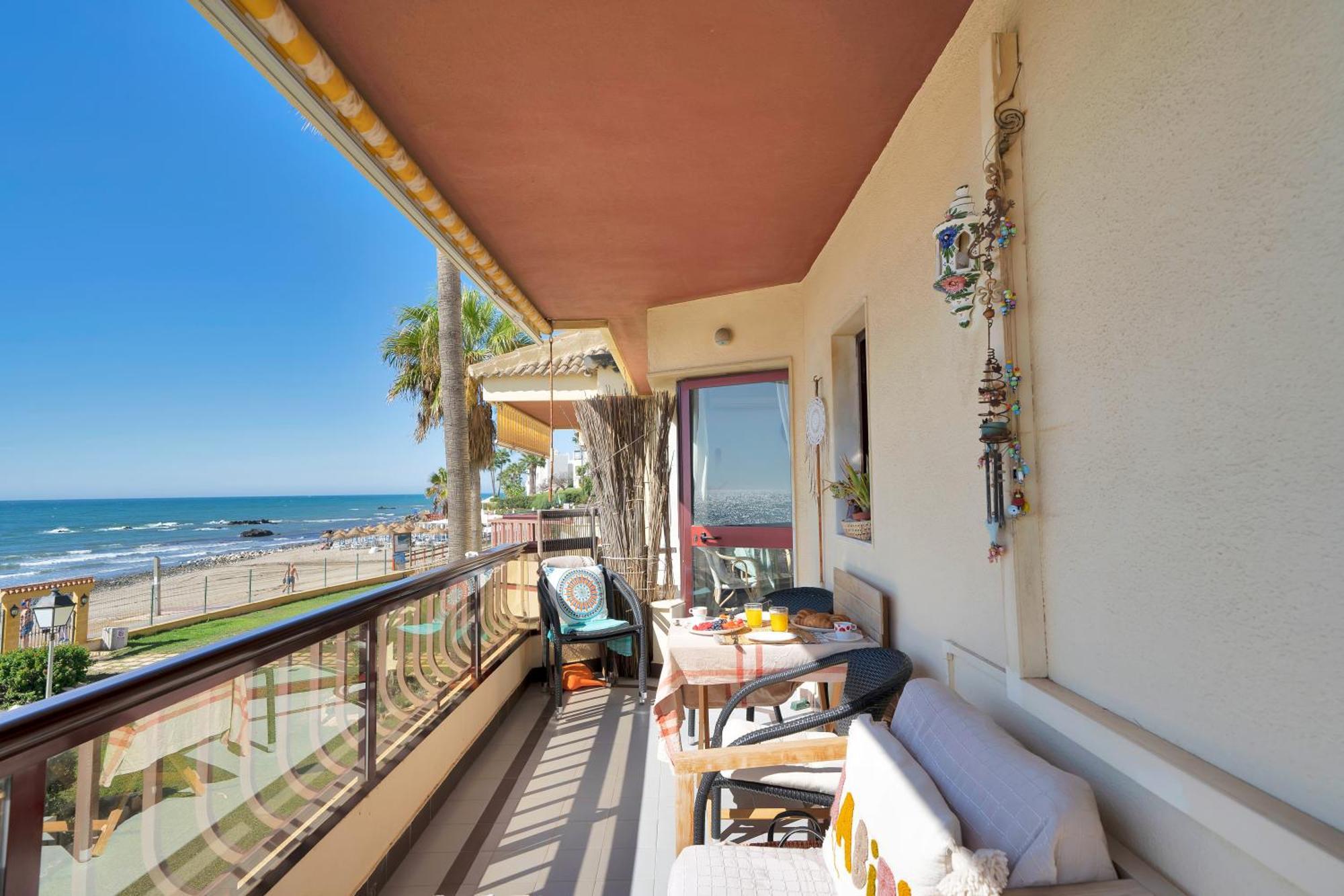 Casa Mar Apartamento Front Beach Con Wifi, Piscina, Padel Y Tenis - Lubina Del Sol Sitio de Calahonda Exteriér fotografie