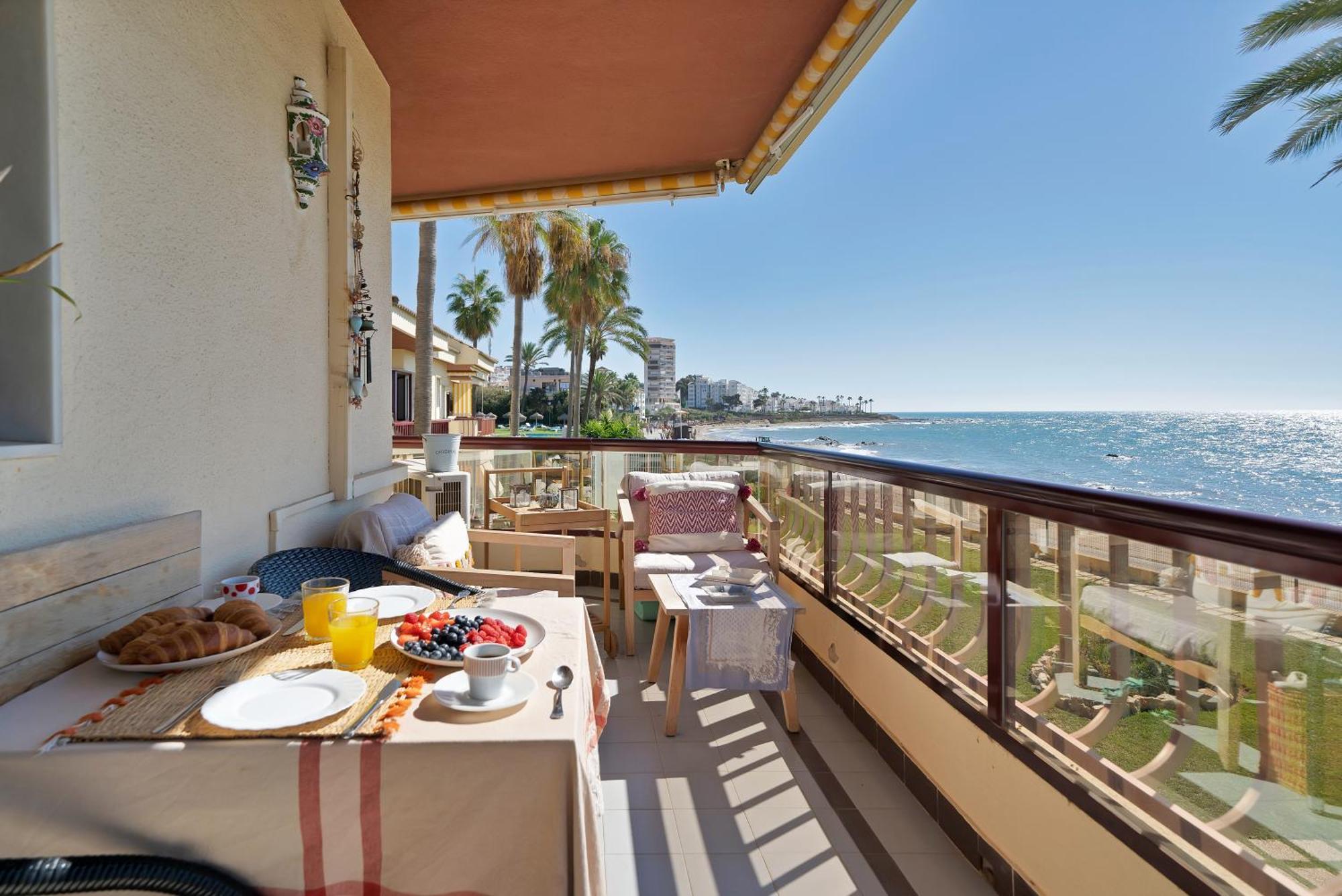 Casa Mar Apartamento Front Beach Con Wifi, Piscina, Padel Y Tenis - Lubina Del Sol Sitio de Calahonda Exteriér fotografie