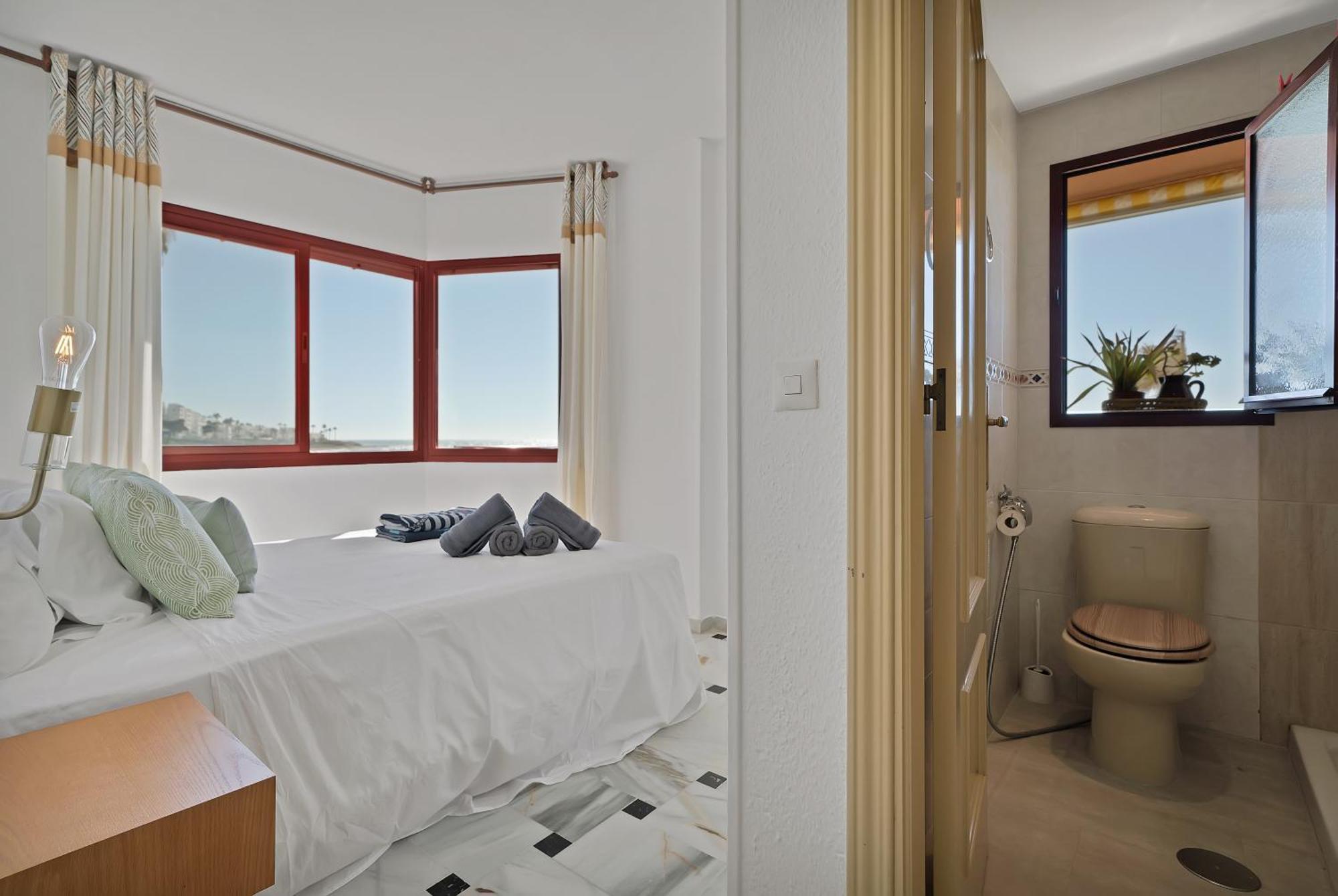 Casa Mar Apartamento Front Beach Con Wifi, Piscina, Padel Y Tenis - Lubina Del Sol Sitio de Calahonda Exteriér fotografie